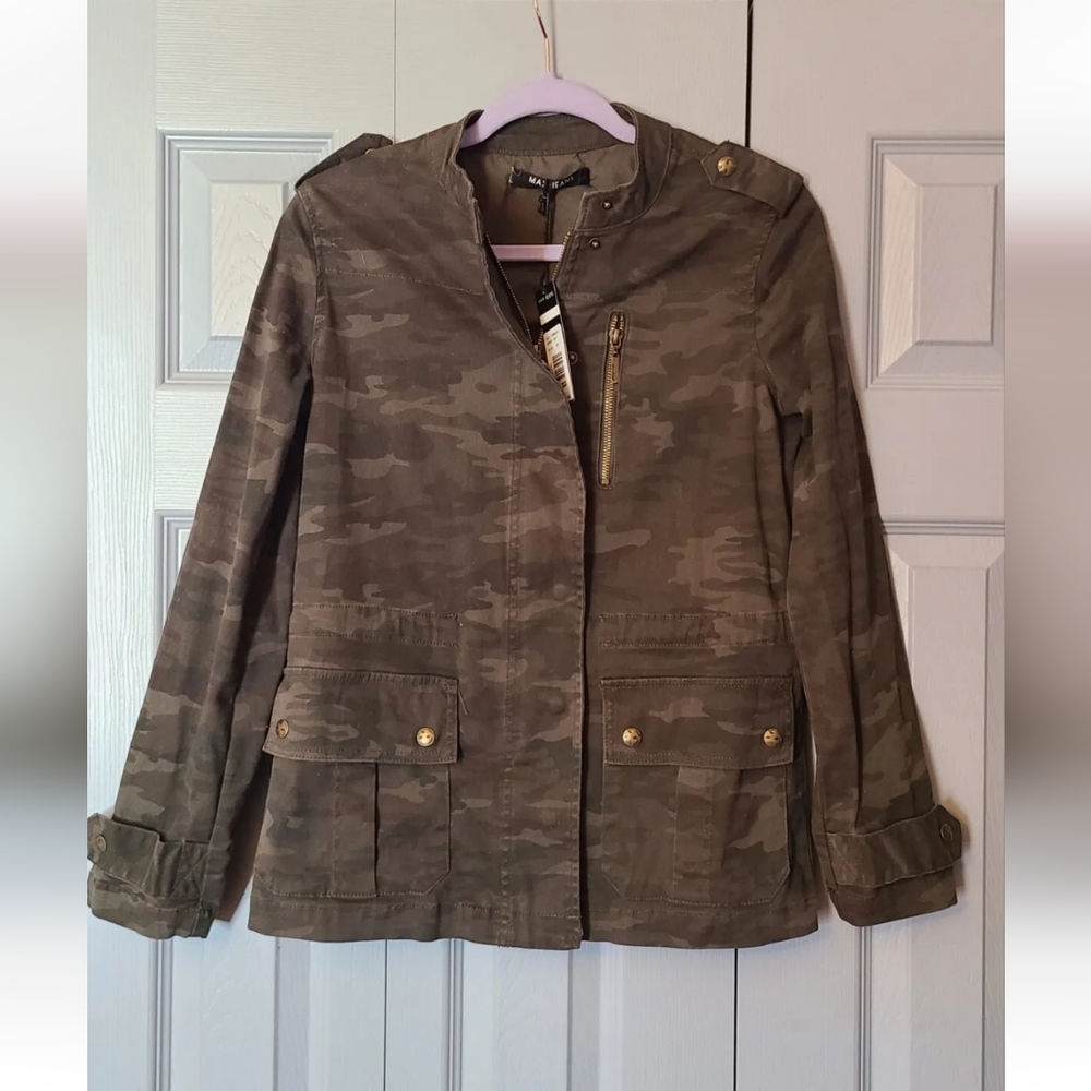 NWT Max Jeans Army Angora Coat XS